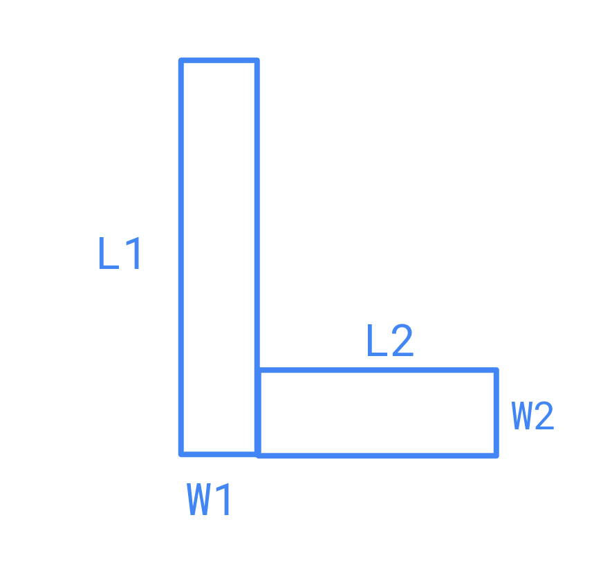 L Shape Area Calculator